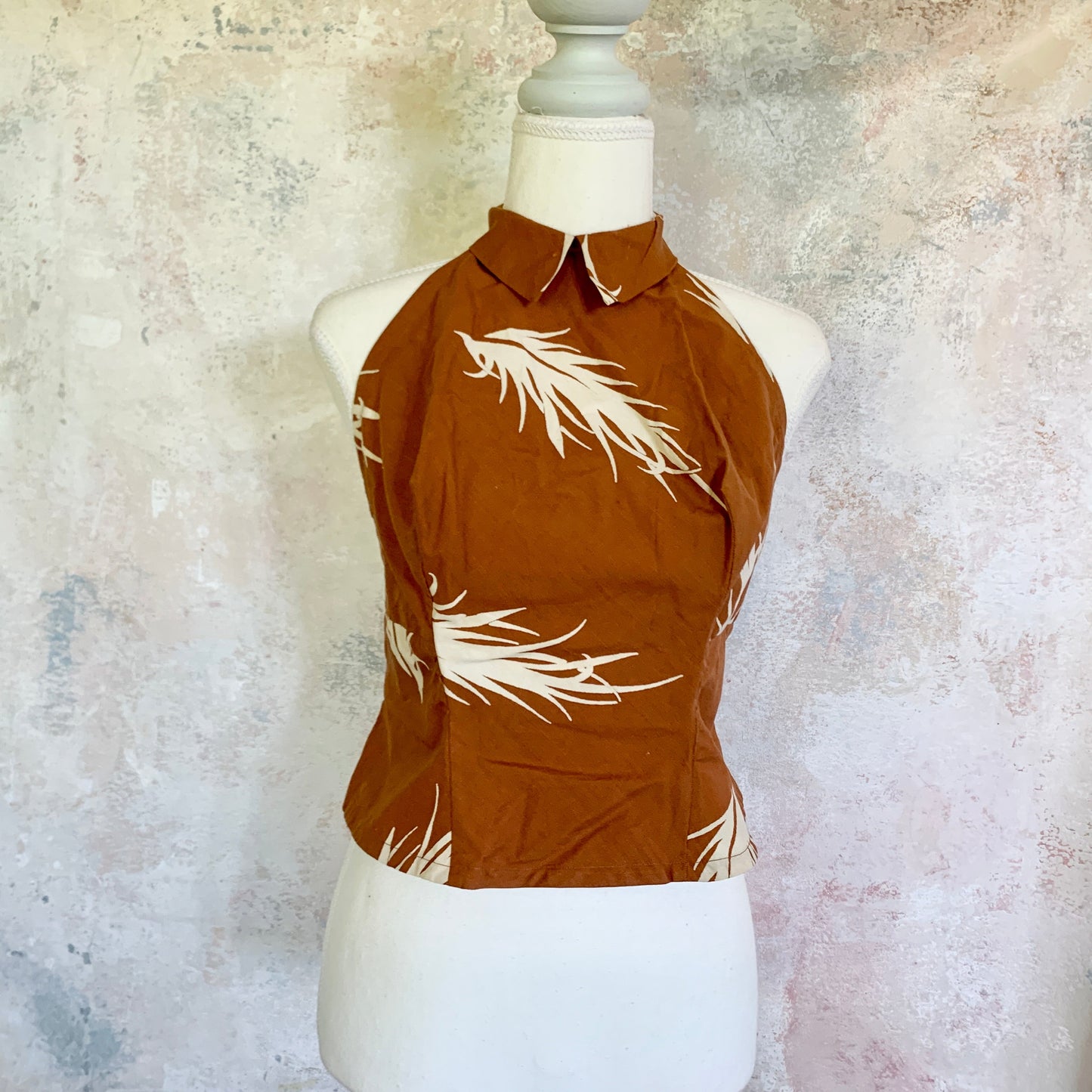 Top 1930s French Linen Halter