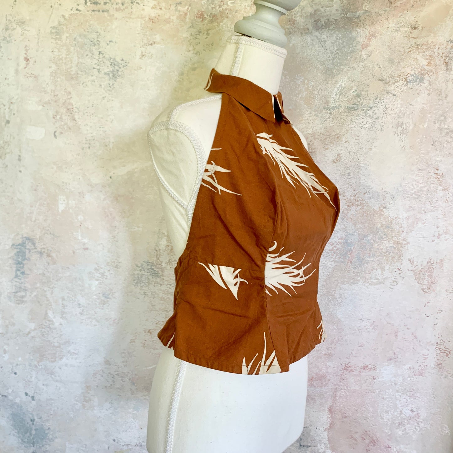 Top 1930s French Linen Halter