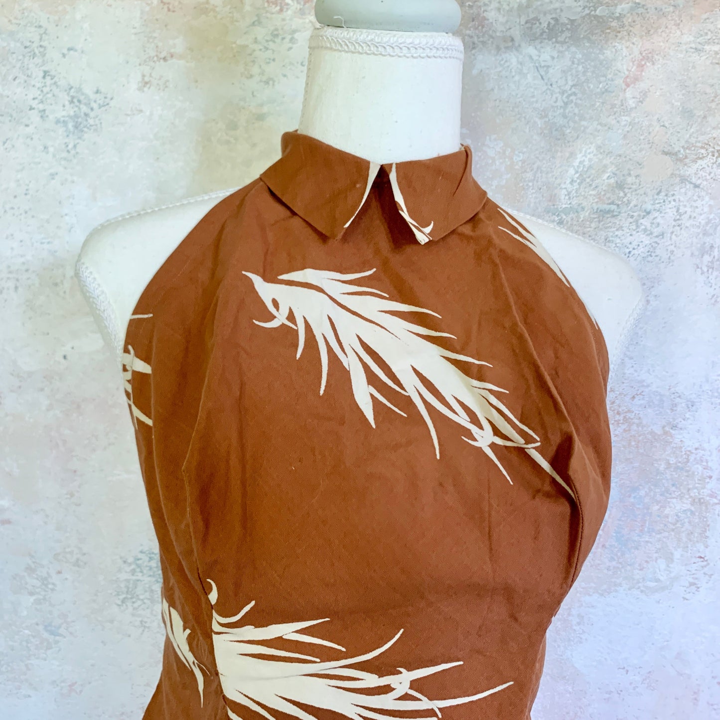 Top 1930s French Linen Halter