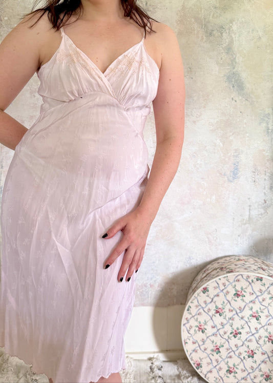Dress 1950s Blush Silk Slip