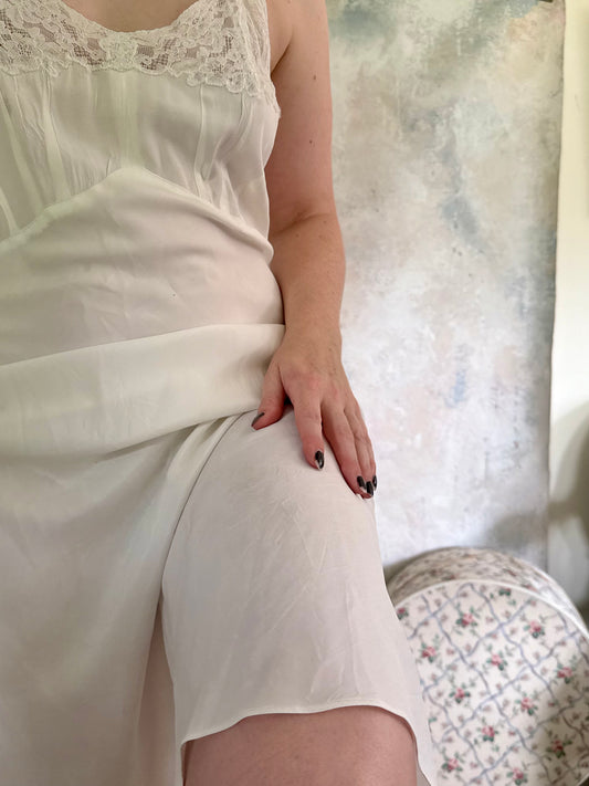Dress 1930s Lace Slip