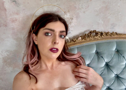 Headpiece Halo Antique Upcycled Lilac