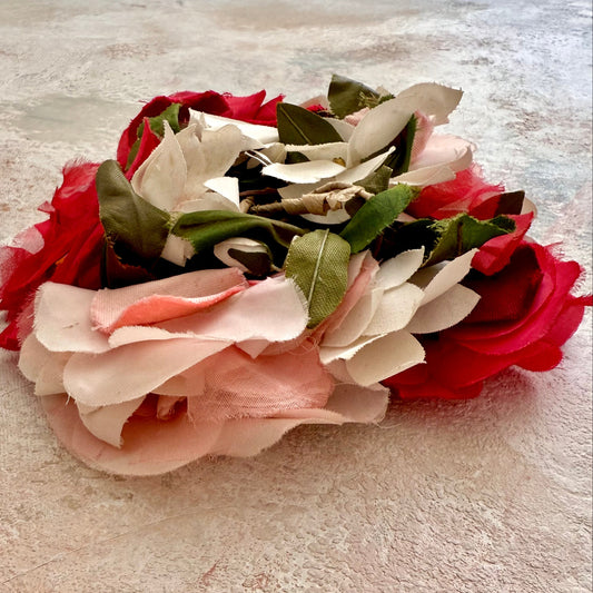 Headpiece Vintage Floral Half Hat