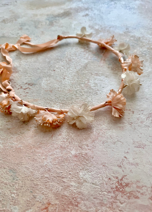 Headpiece Antique Upcycled Flower Crown