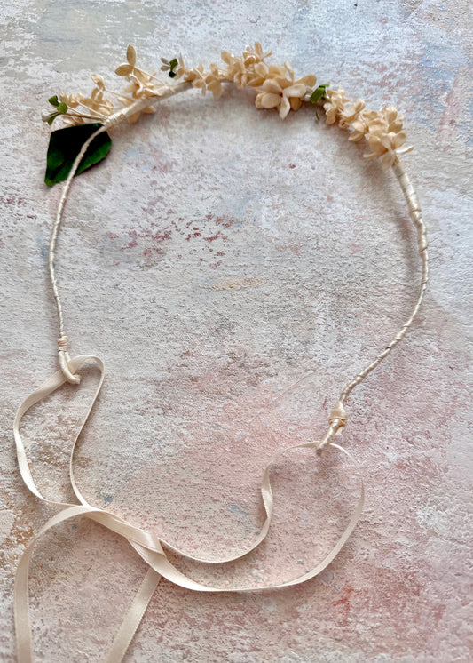 Headpiece Antique Upcycled Velvet Bridal Crown