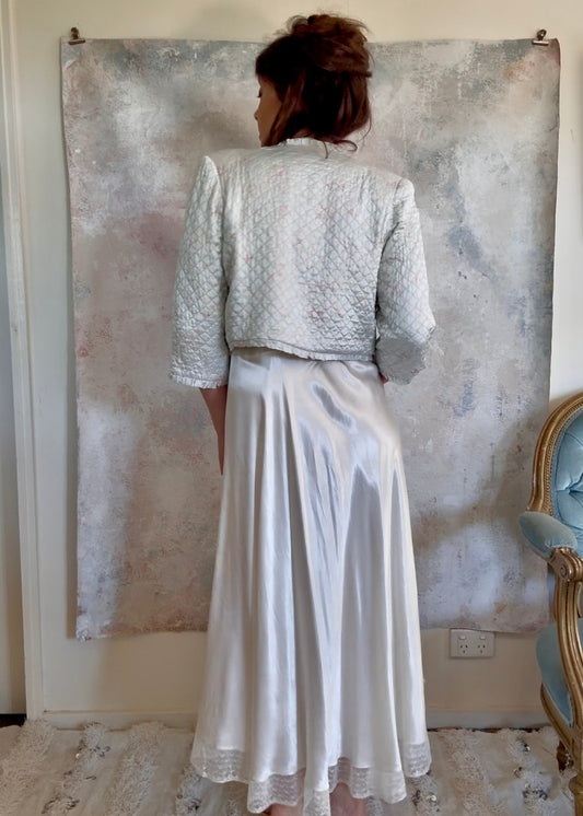 Top Blue Satin Jacket