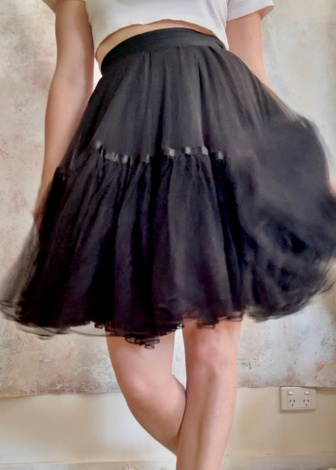 Skirt Vintage Black Tutu