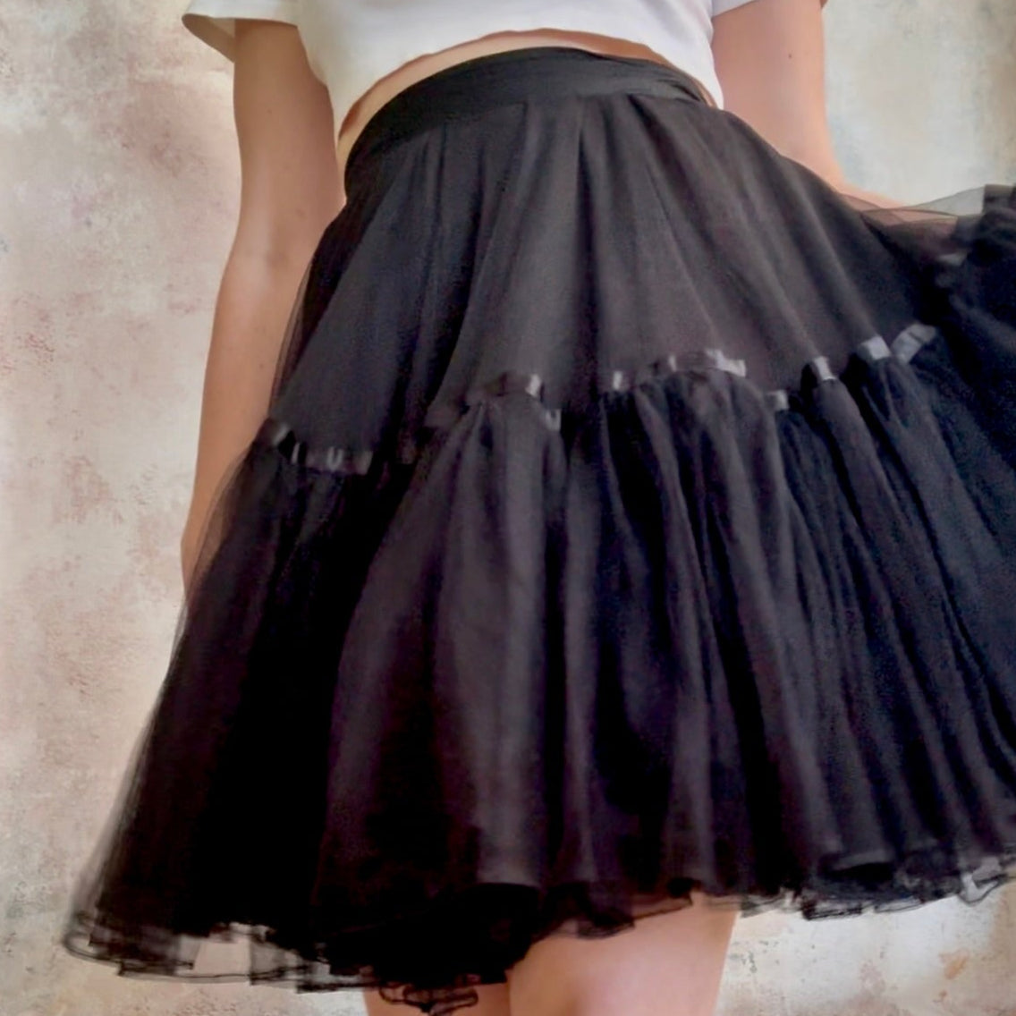 Skirt Vintage Black Tutu