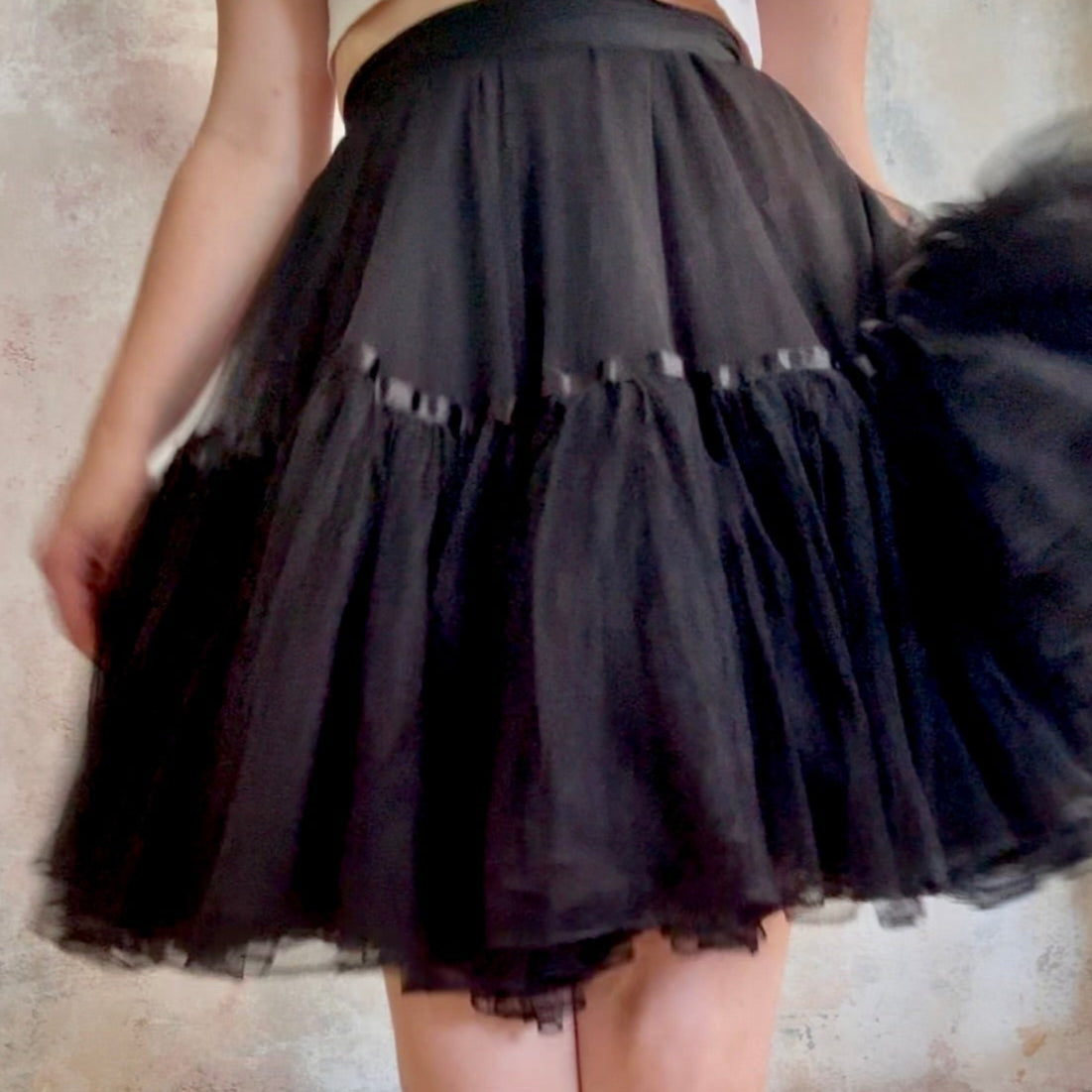 Skirt Vintage Black Tutu