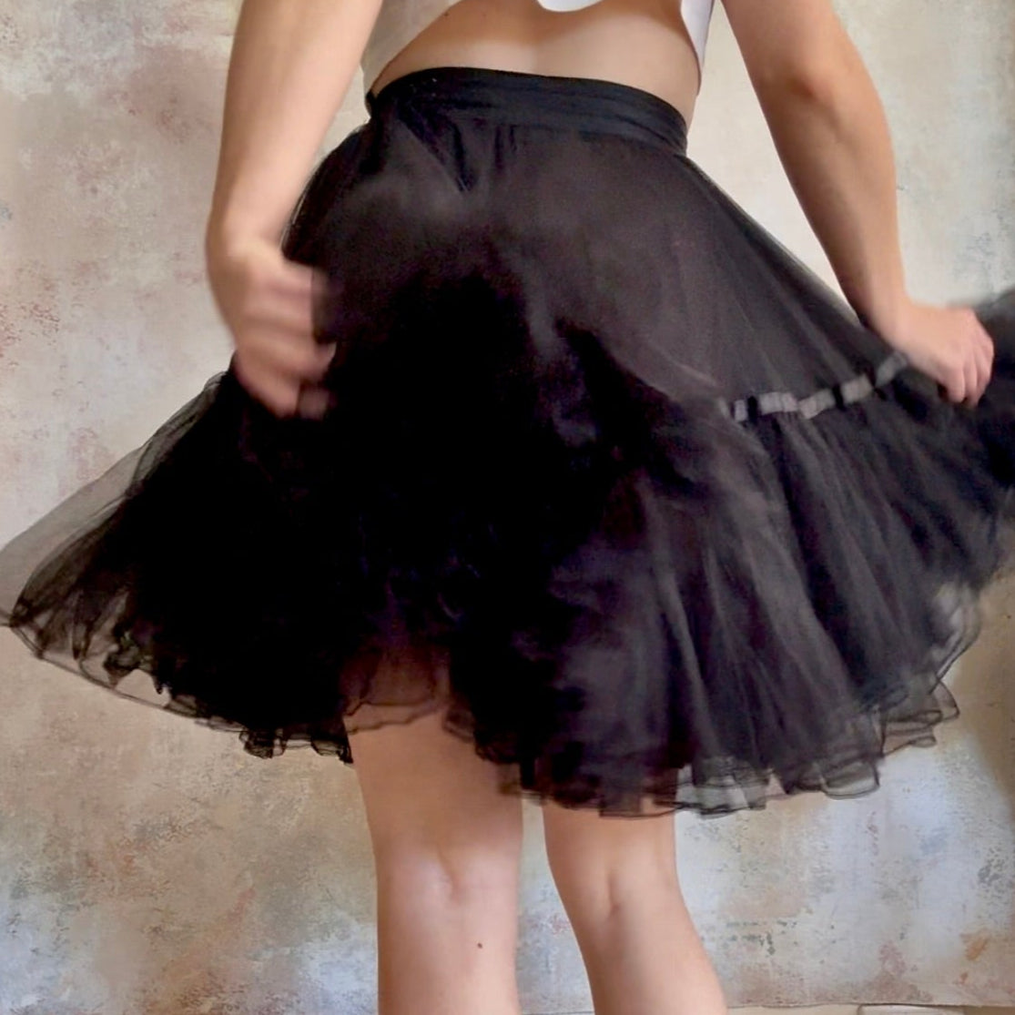 Skirt Vintage Black Tutu