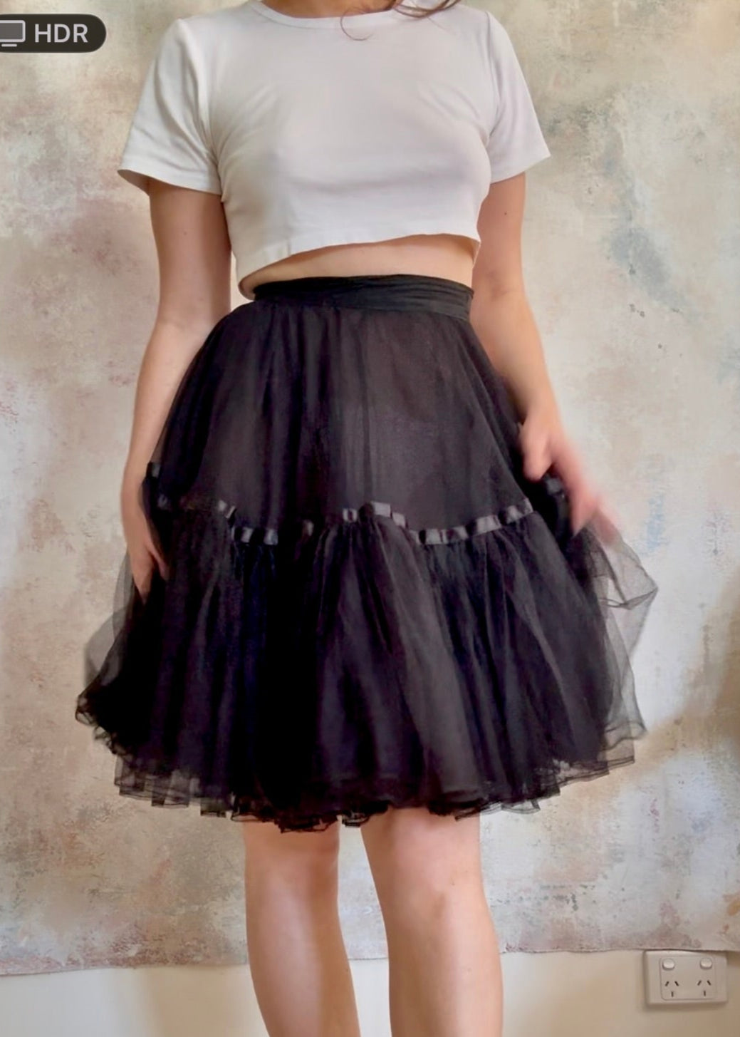 Skirt Vintage Black Tutu