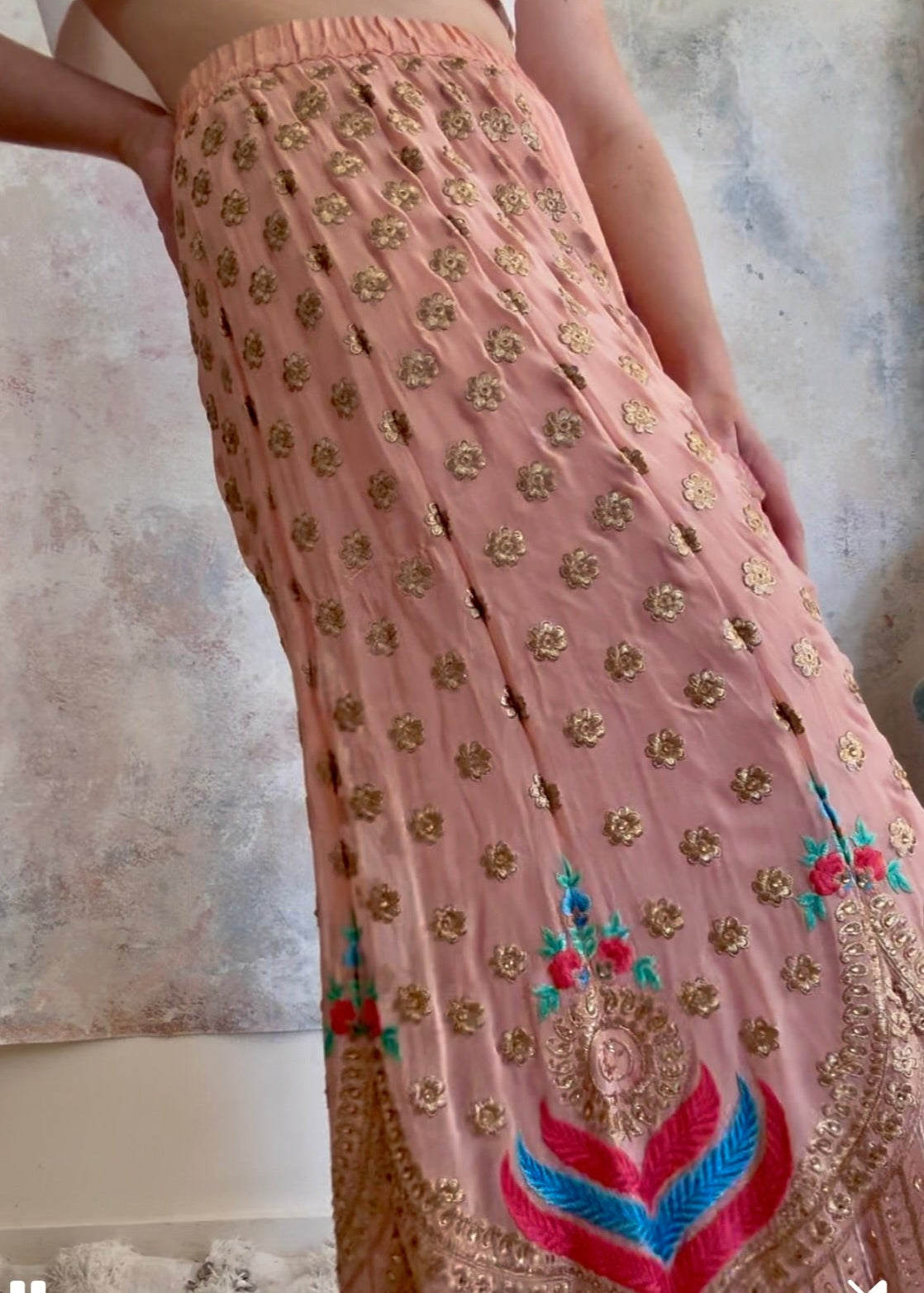 Trouser Indian Sari Palazzo Flares