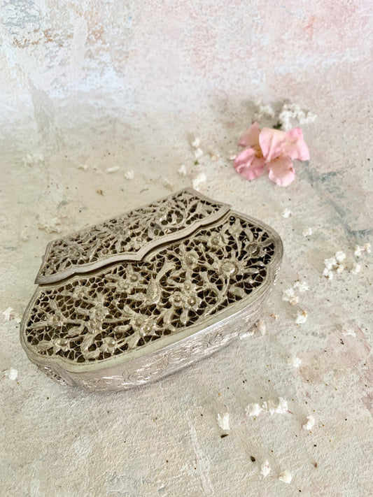 Handbag Silver Repousse Purse