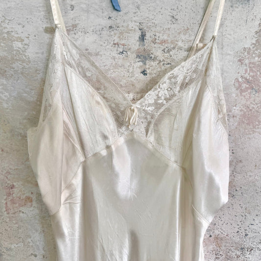 Dress 1920s Antique Silk Bridal Slip