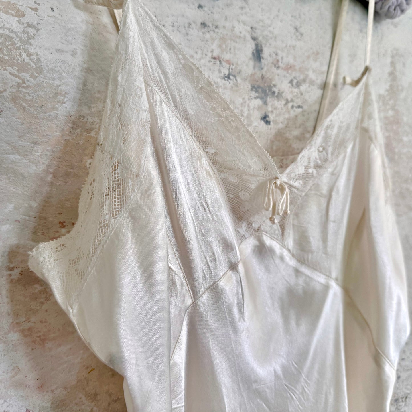 Dress 1920s Antique Silk Bridal Slip