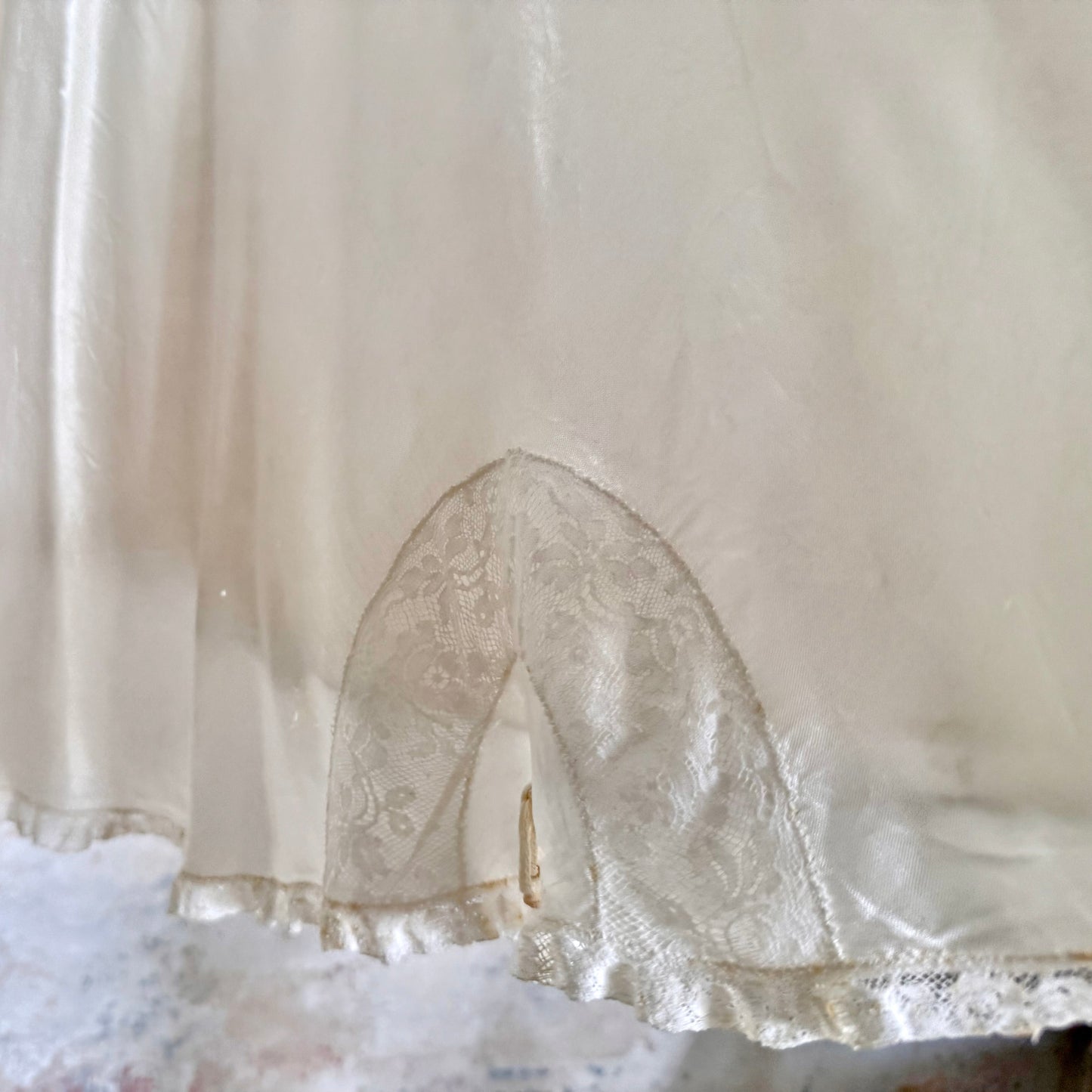 Dress 1920s Antique Silk Bridal Slip