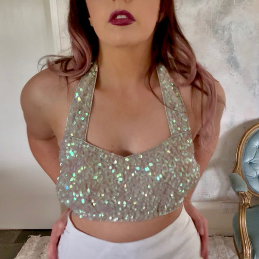 Top 1970s Sequin Halter