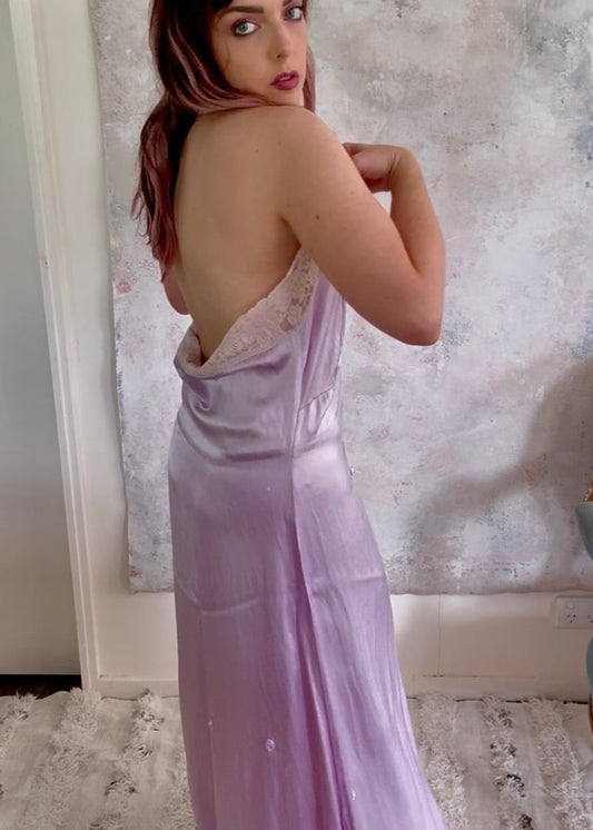 Dress 1940s Strapless Vintage Plus Size Slip