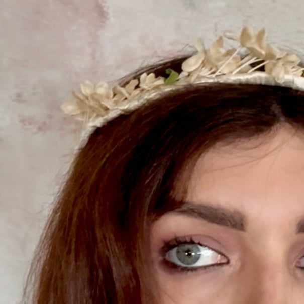 Headpiece Antique Upcycled Velvet Bridal Crown