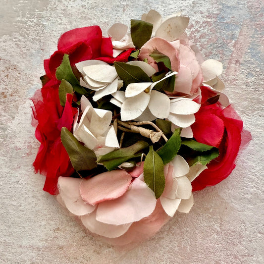 Headpiece Vintage Floral Half Hat