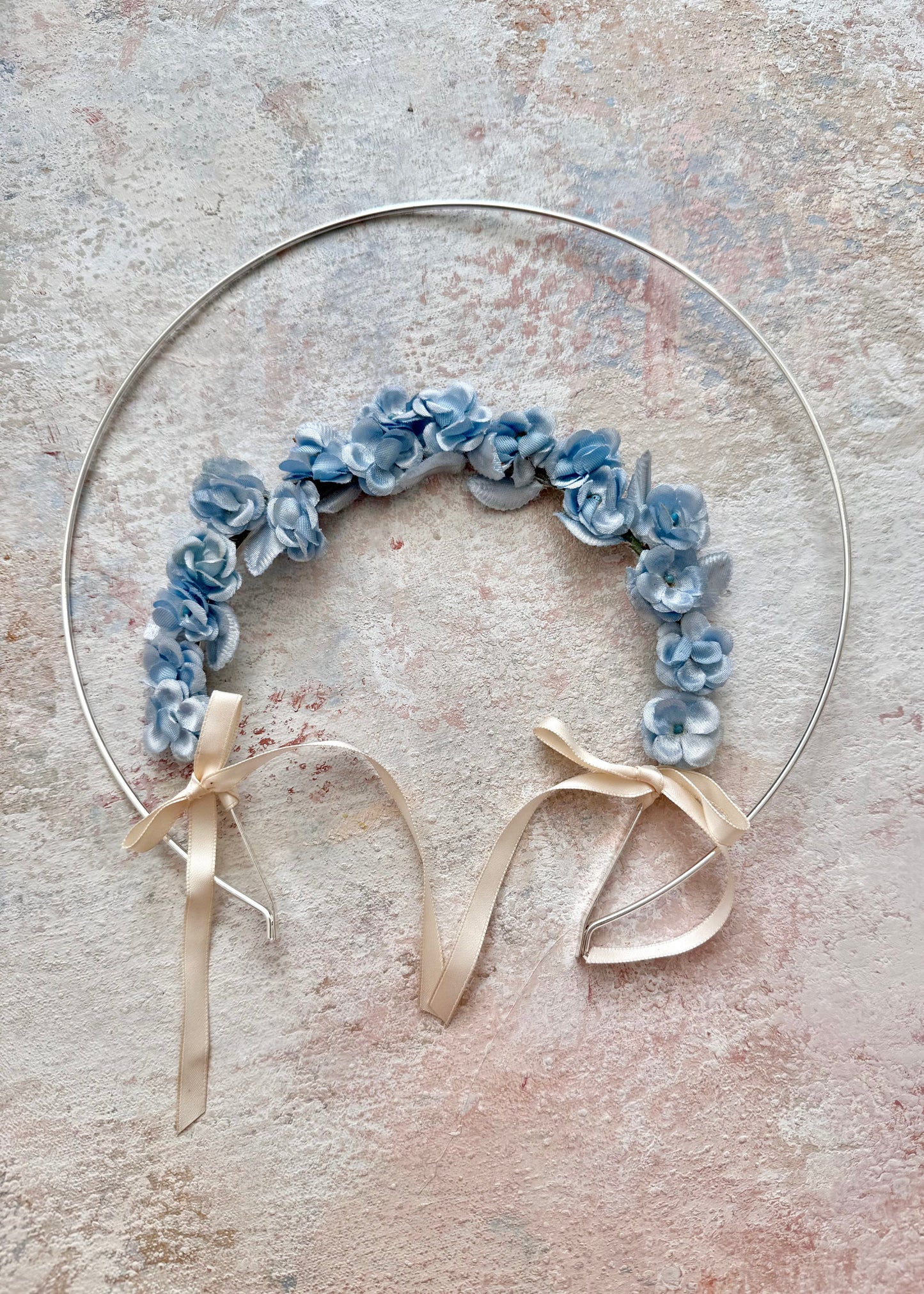 Headpiece Halo Antique Upcycled Blue