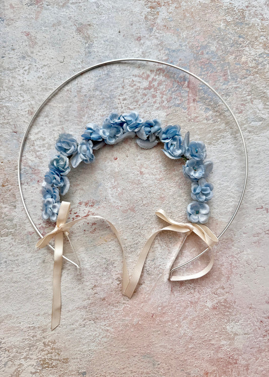 Headpiece Halo Antique Upcycled Blue