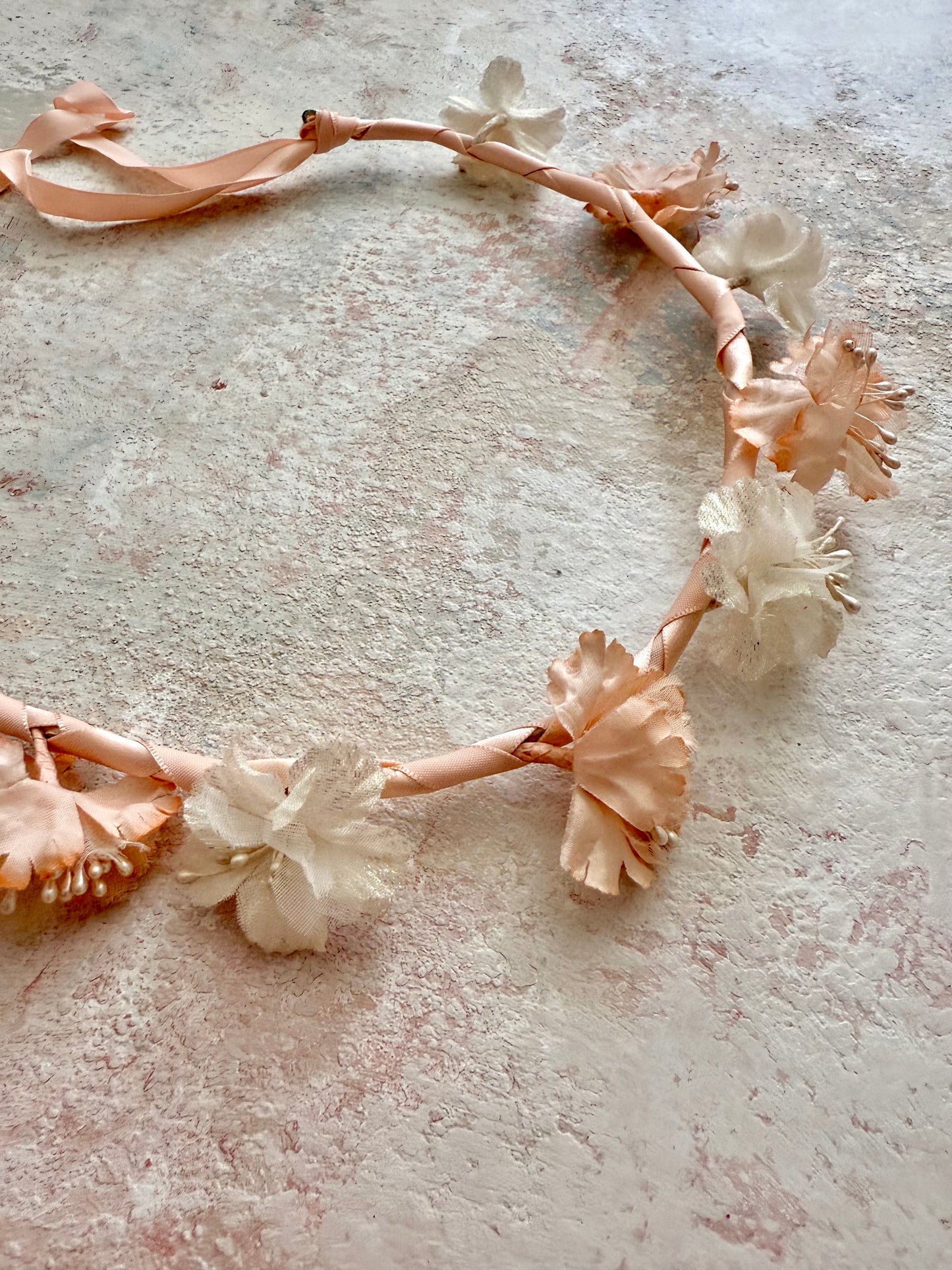 Headpiece Antique Upcycled Flower Crown