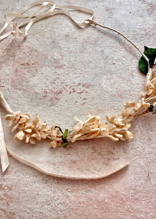 Headpiece Antique Upcycled Velvet Bridal Crown