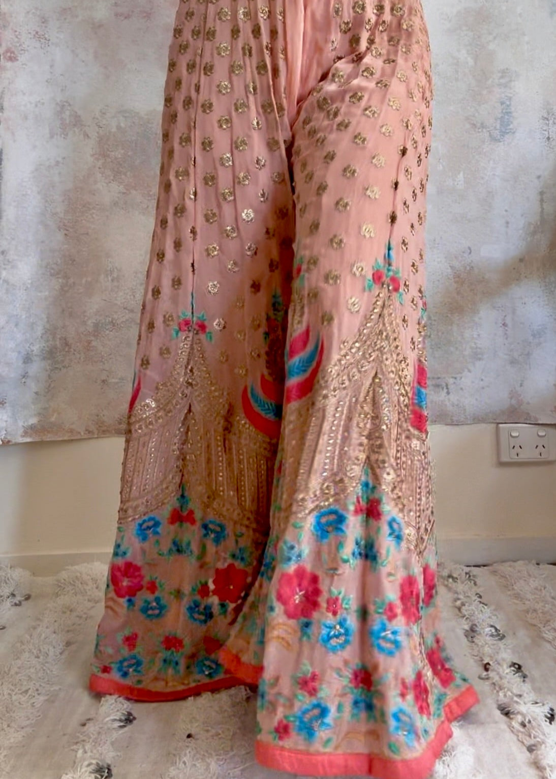 Trouser Indian Sari Palazzo Flares