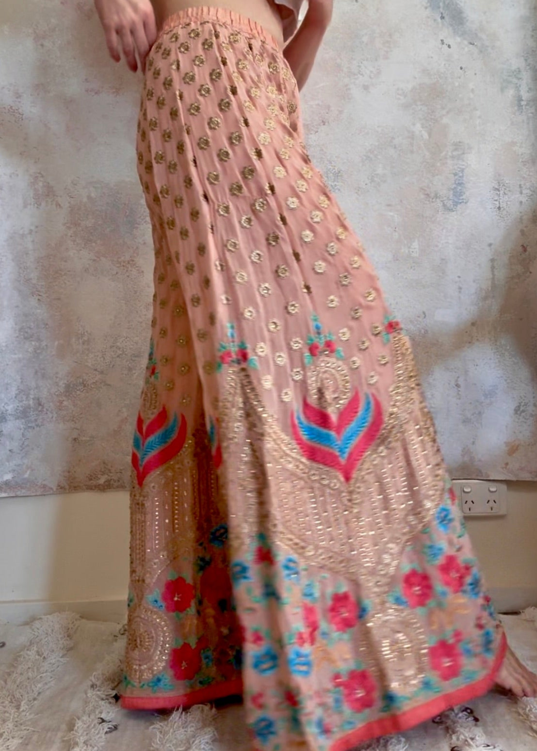 Trouser Indian Sari Palazzo Flares