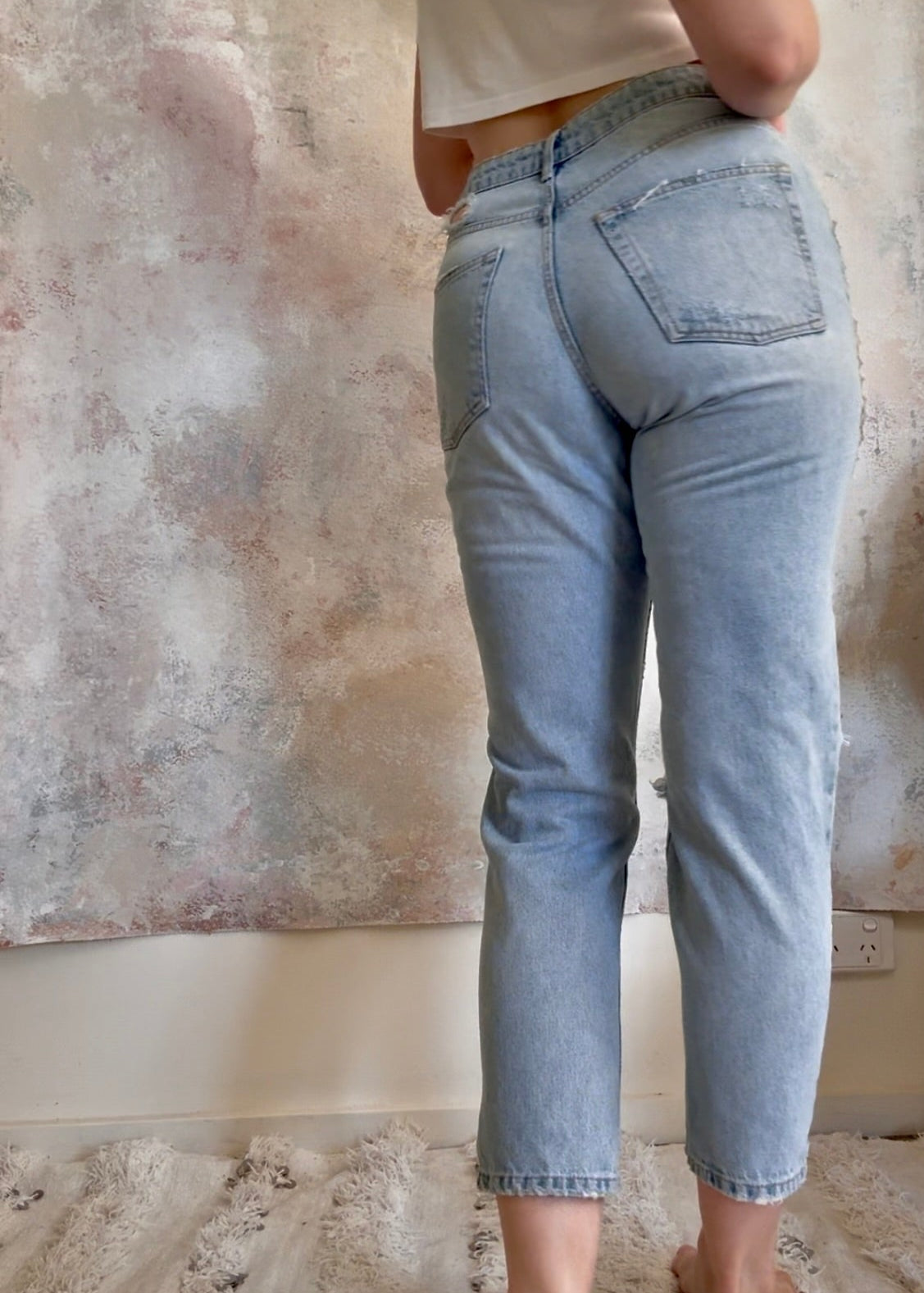 Trouser Upcycled Patchwork Jeans