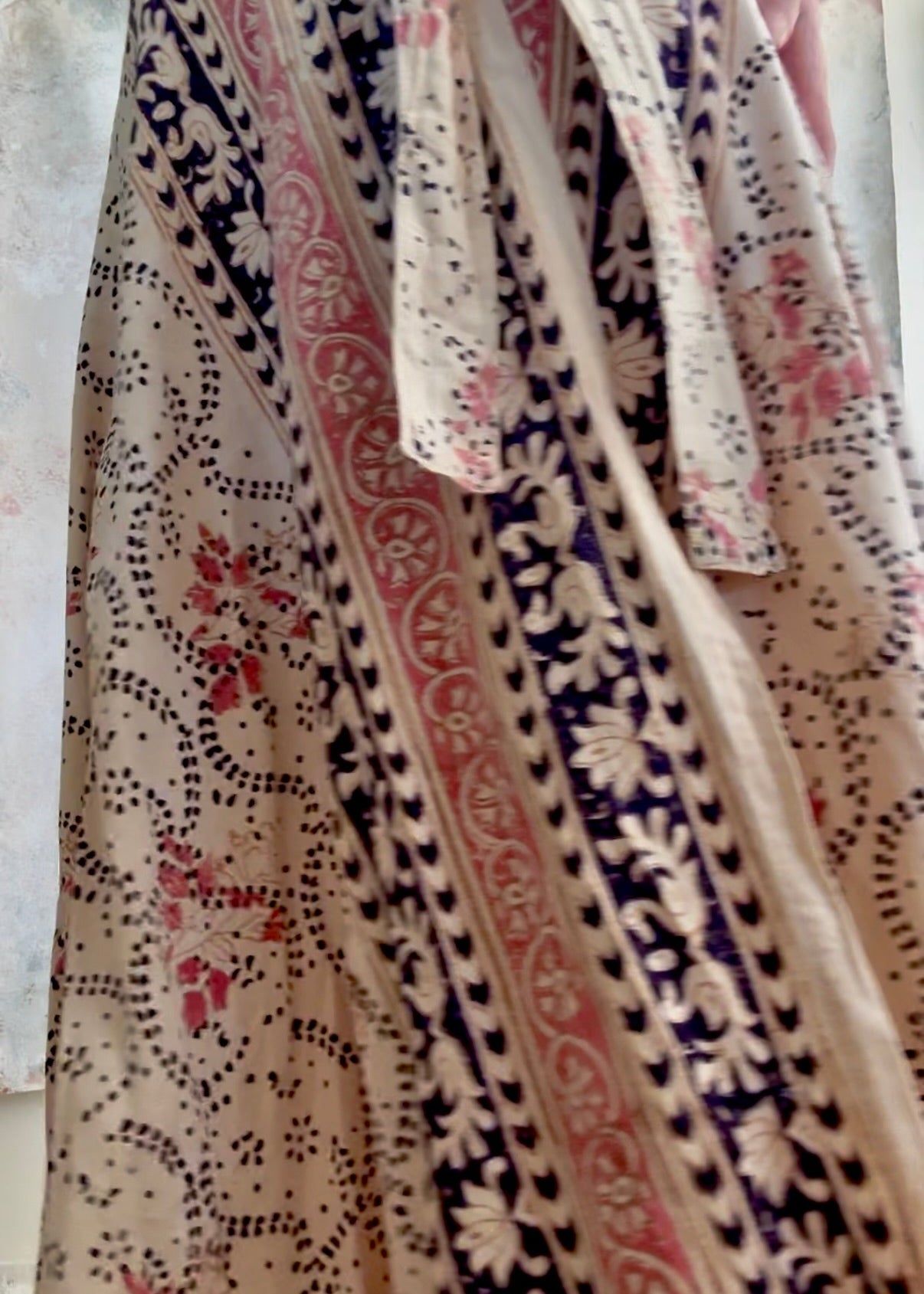 Skirt 1970s Indian Hand Block Print